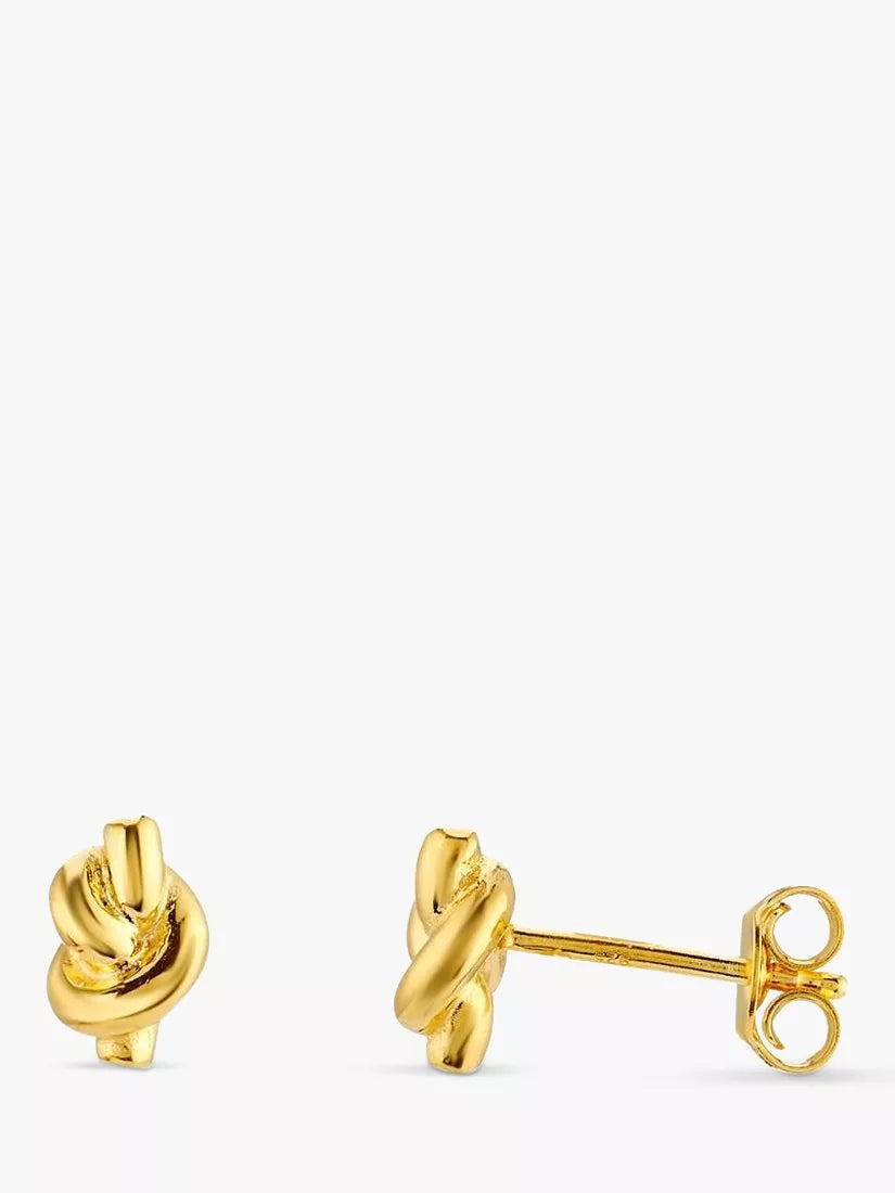 Boucles d'oreilles clous nœud nautique St Ives Auree