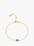 Bracelet en vermeil doré Auree avec saphir - Produit britannique
