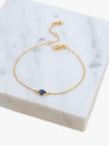 Bracelet en vermeil doré Auree avec saphir - Produit britannique