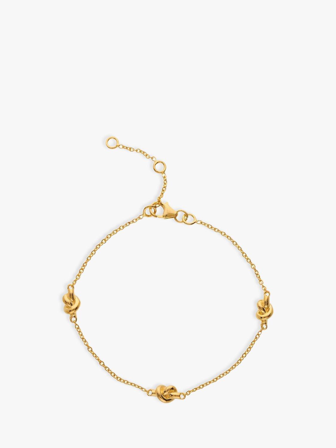 Auree nautisches Knotenkettchen Armband goldplattiert Vermeil (britische Marke)