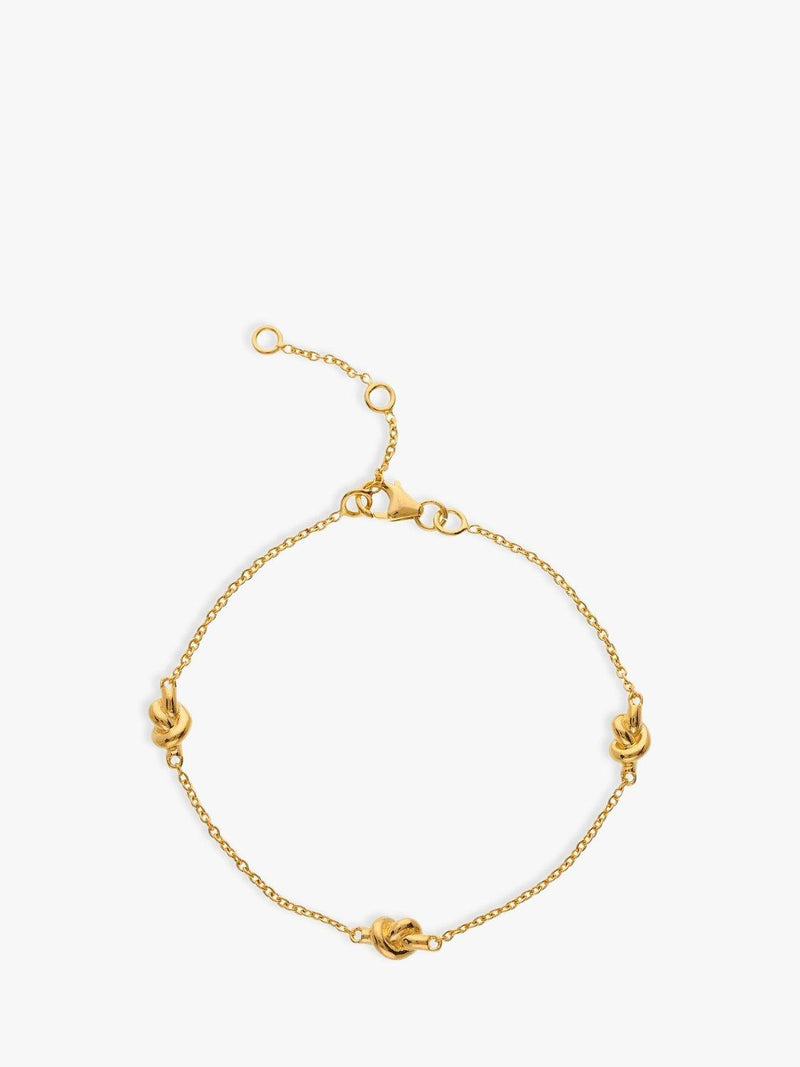 Auree nautisches Knotenkettchen Armband goldplattiert Vermeil (britische Marke)