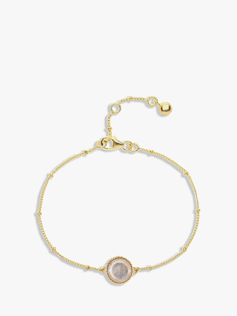 Bracelet vermeil pierre de naissance Auree, version Royaume-Uni
