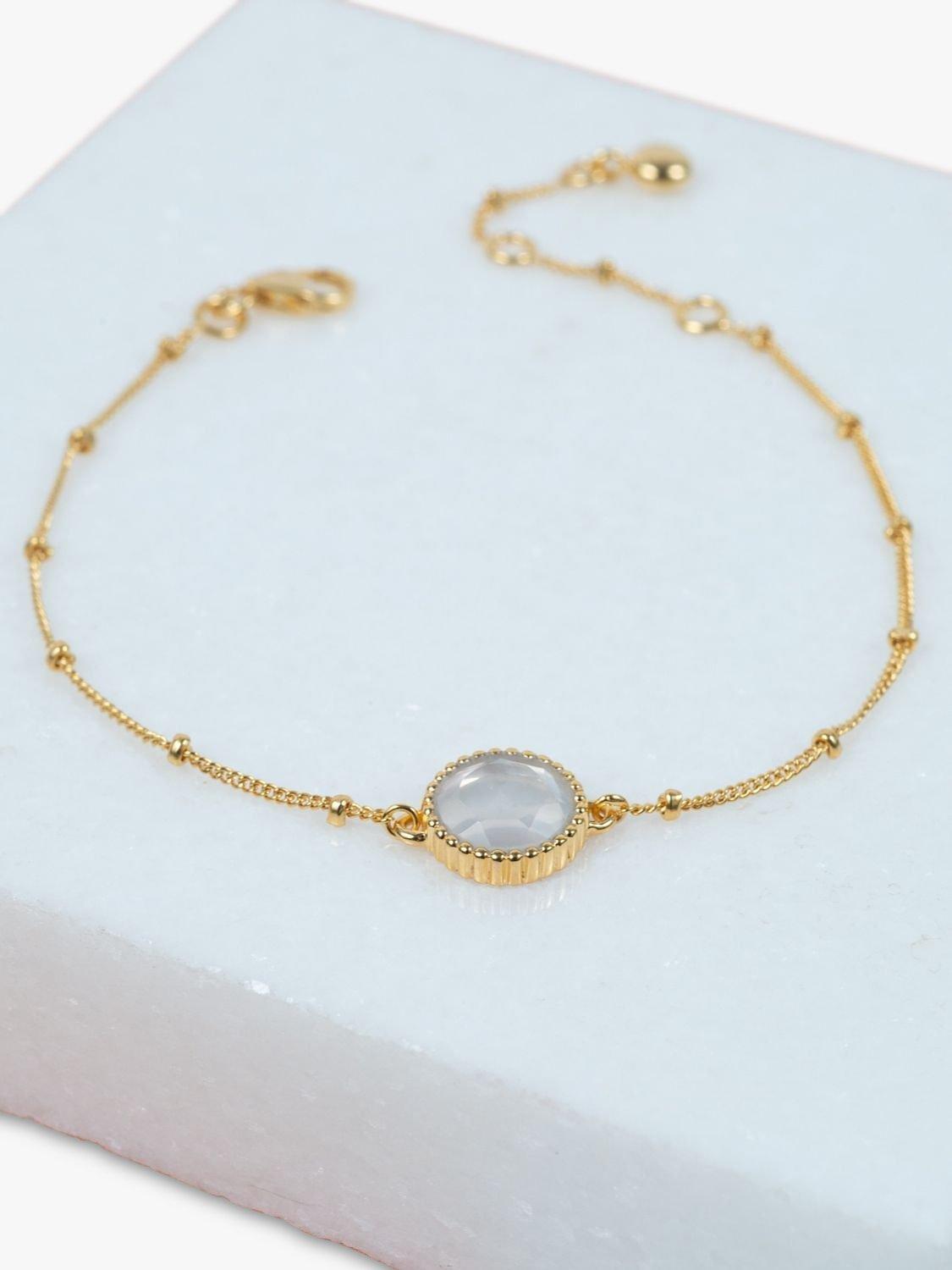 Bracelet vermeil pierre de naissance Auree, version Royaume-Uni