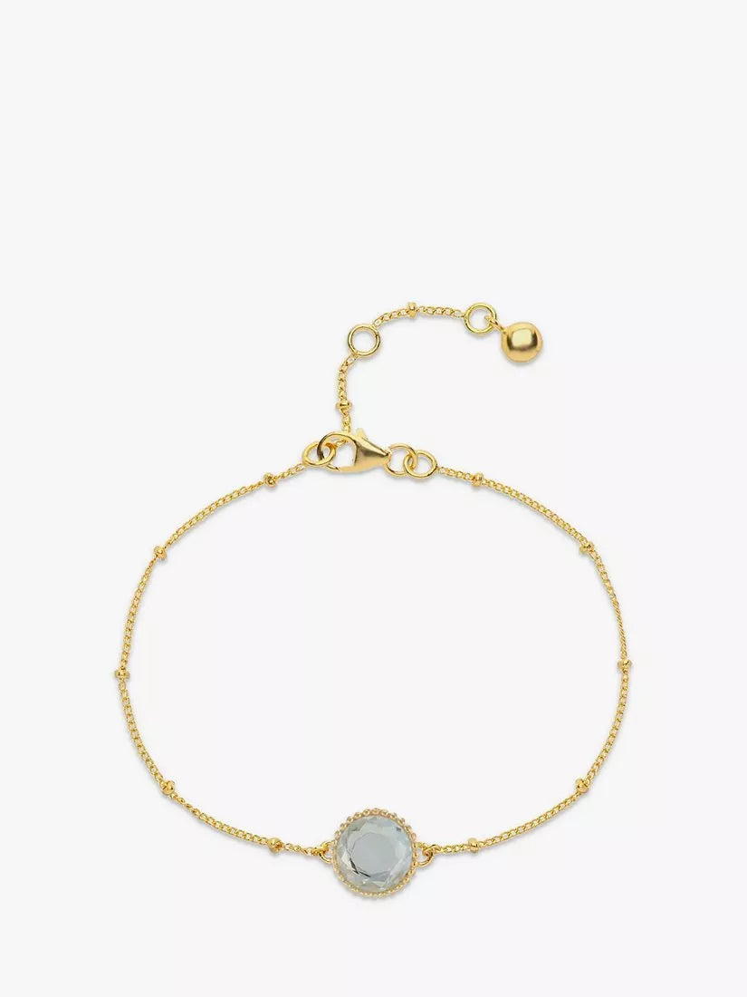 Bracelet vermeil pierre de naissance Auree