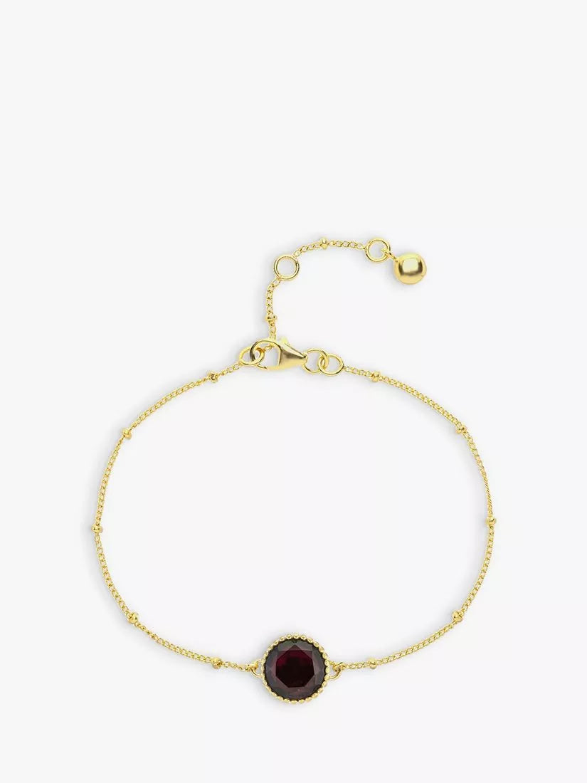 Bracelet vermeil pierre de naissance Auree, version Royaume-Uni