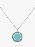 Auree Barcelona Birthstone Sterling Silver Necklace