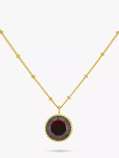 John Lewis Auree Barcelona Birthstone Vermeil Necklace- Buy online at McGrocer