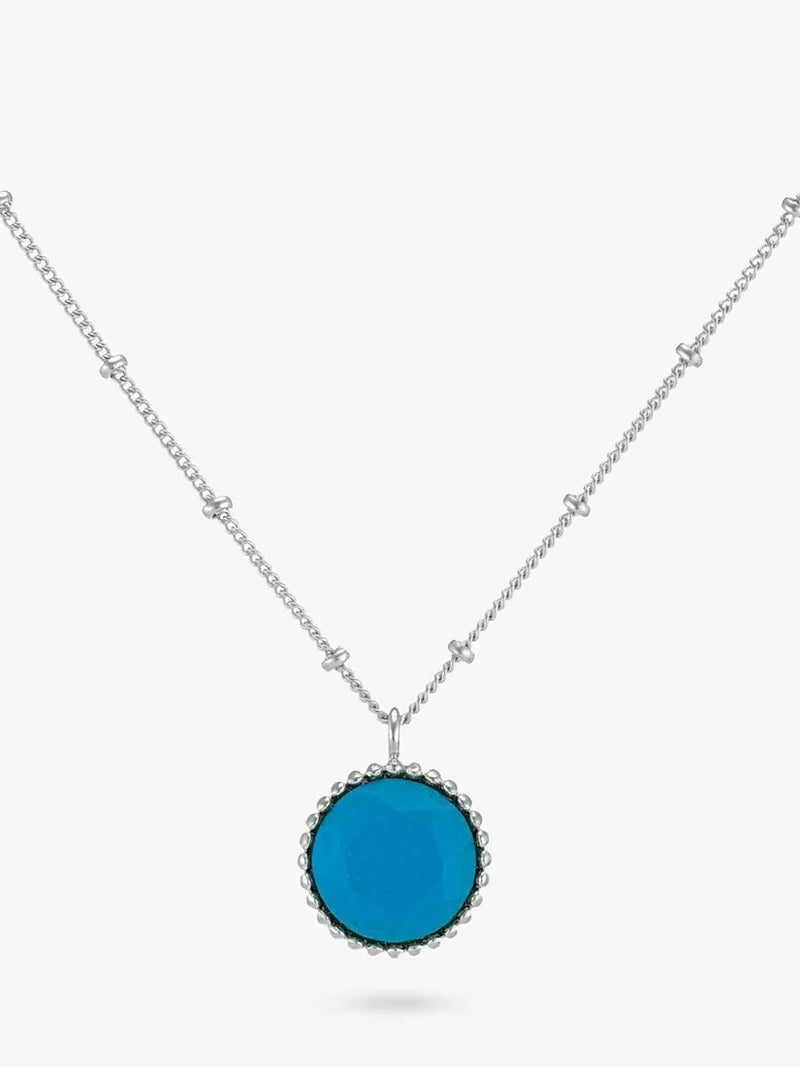 Auree Barcelona Birthstone Sterling Silver Necklace