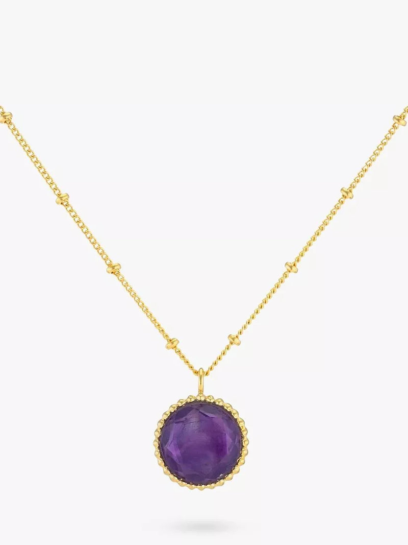 Auree Barcelona Birthstone Vermeil Necklace