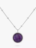 Auree Barcelona Birthstone Sterling Silver Necklace