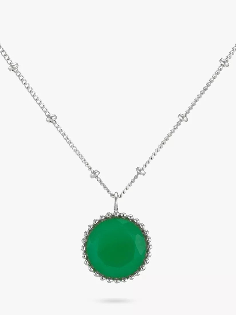 Auree Barcelona Birthstone Sterling Silver Necklace