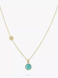 Auree Salina amazonite gold pendant necklace, UK version
