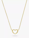 Auree love heart pendant necklace gold vermeil (British brand)