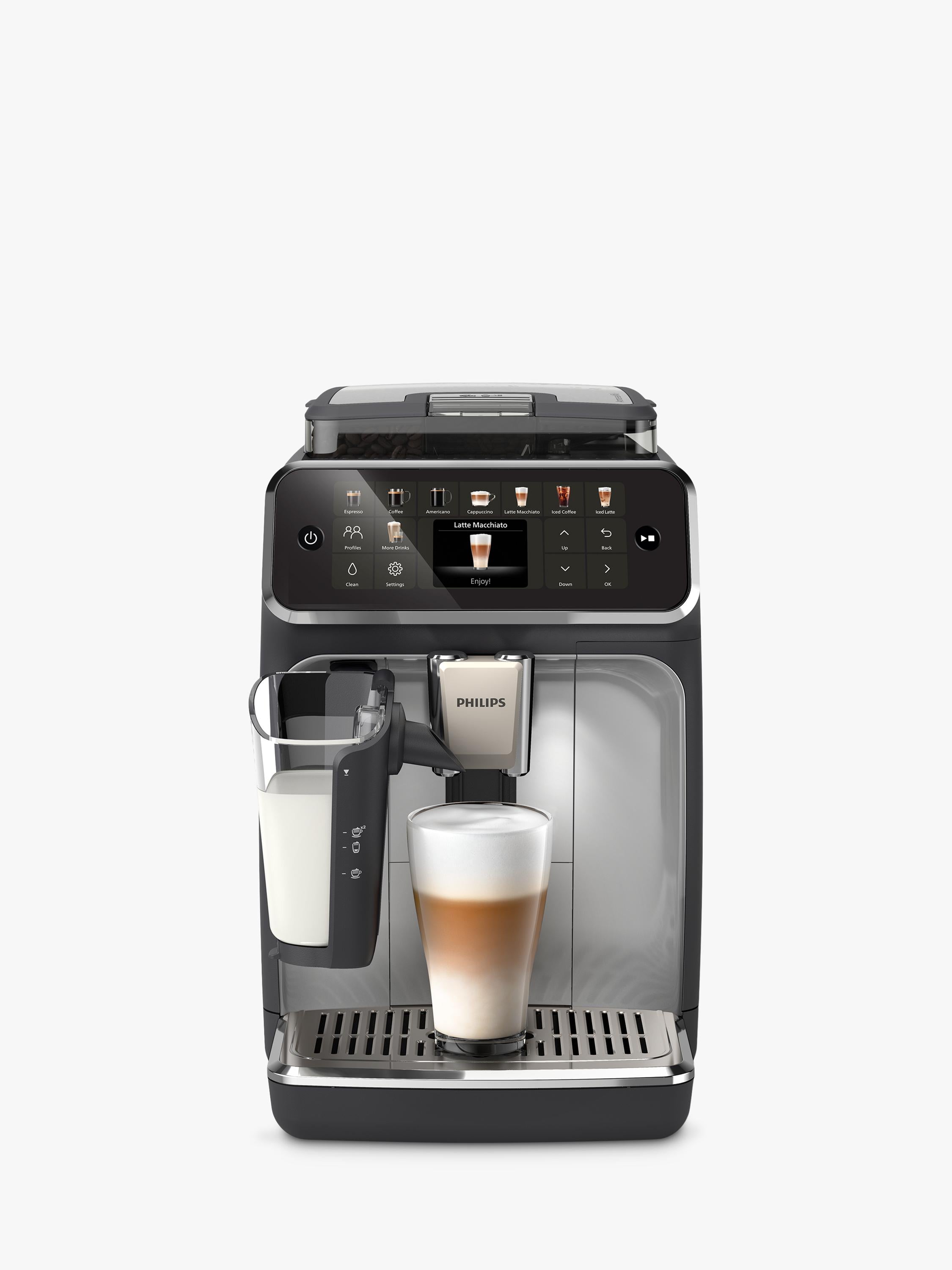 Philips 5500 Series bean to cup coffee machine LatteGo Black Silver, imported from the UK