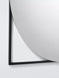 John Lewis black square frame bathroom mirror 60cm, imported from the UK