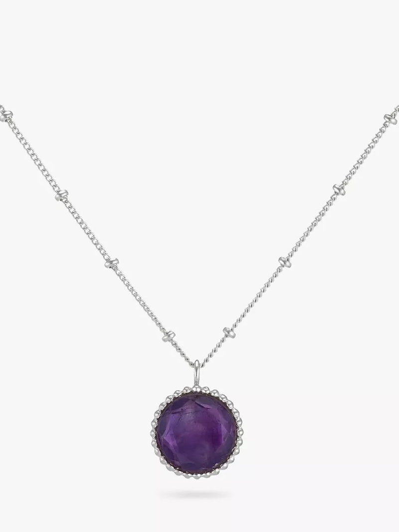 Auree Barcelona Personlig Fødselsstein Sterling Sølv Perle Anheng Halskjede Lapis Lazuli