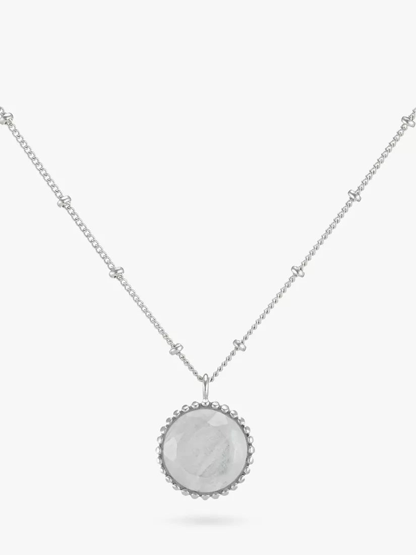 Auree Barcelona Personlig Fødselsstein Sterling Sølv Perle Anheng Halskjede Lapis Lazuli