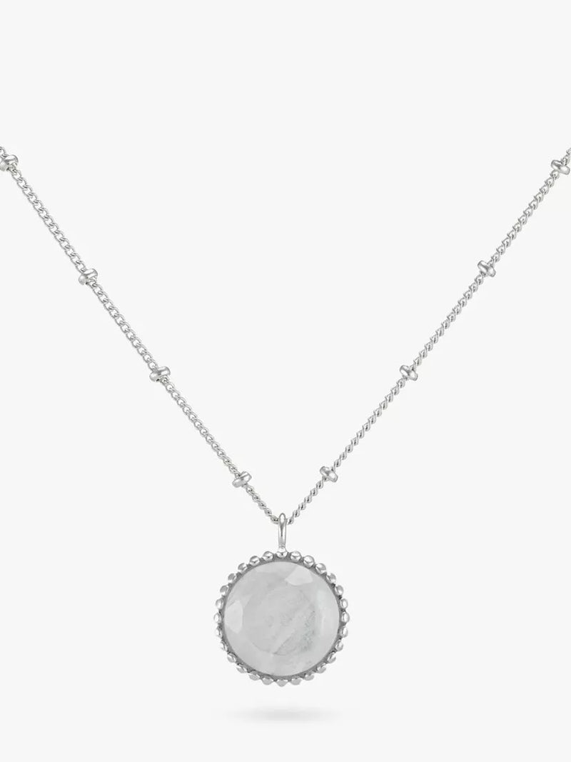 Auree Barcelona Personlig Fødselsstein Sterling Sølv Perle Anheng Halskjede Lapis Lazuli
