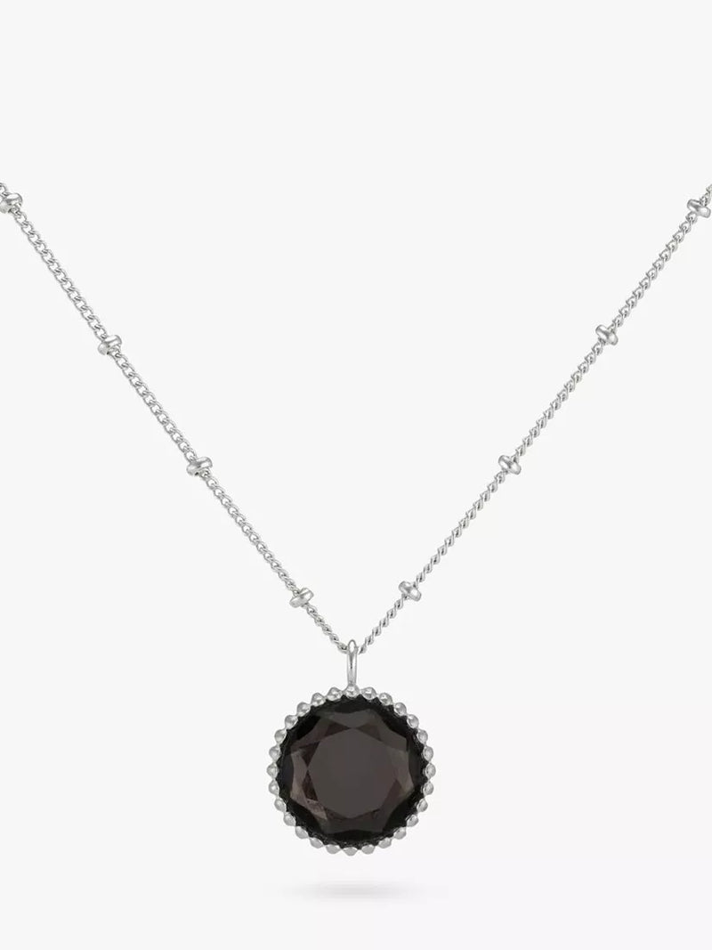 Auree Barcelona Personlig Fødselsstein Sterling Sølv Perle Anheng Halskjede Lapis Lazuli