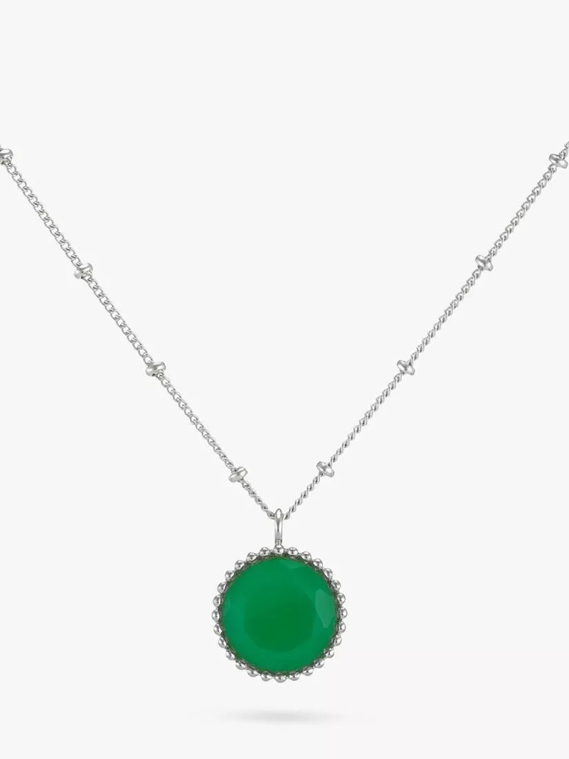 Auree Barcelona Personlig Fødselsstein Sterling Sølv Perle Anheng Halskjede Lapis Lazuli