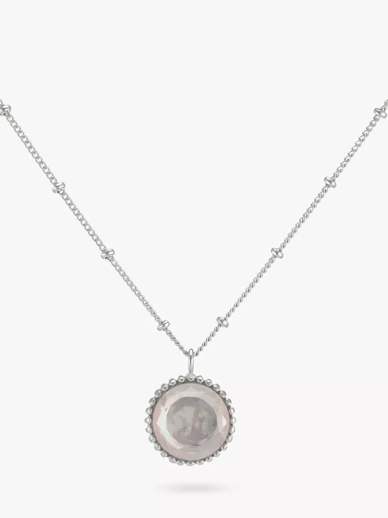 Auree Barcelona Personlig Fødselsstein Sterling Sølv Perle Anheng Halskjede Lapis Lazuli