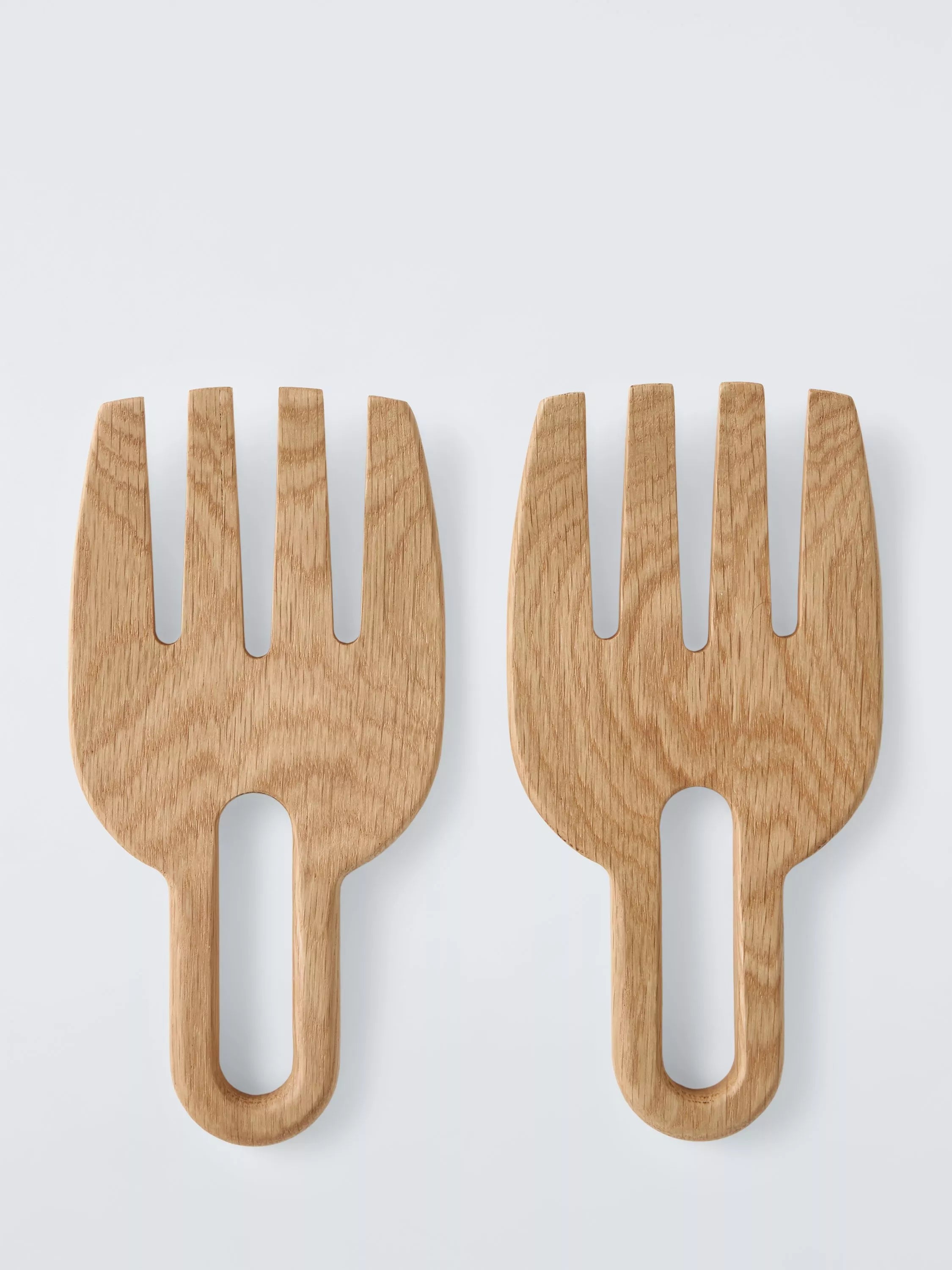 John Lewis oak wood salad servers with FSC certification, UK version