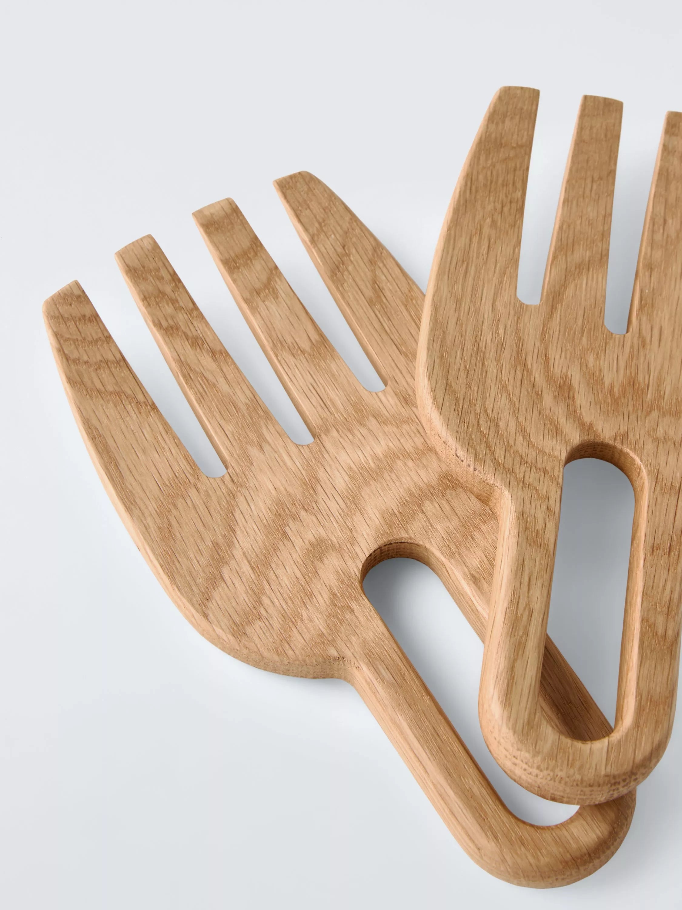 John Lewis oak wood salad servers with FSC certification, UK version