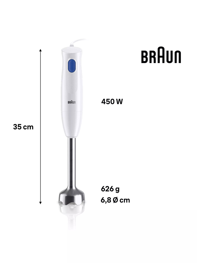 Braun MultiQuick 1 hand blender 450 watt white, imported from the UK
