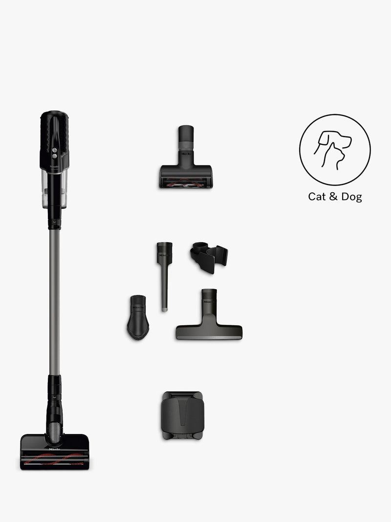 Miele Duoflex HX1 Cat & Dog cordless vacuum cleaner in Obsidian Black, imported from the UK