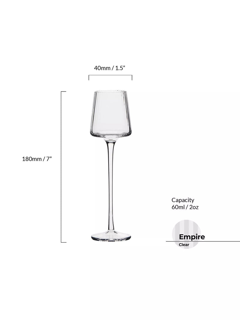 Anton Studio Designs Empire liqueur glasses set of 4 60ml (British brand)