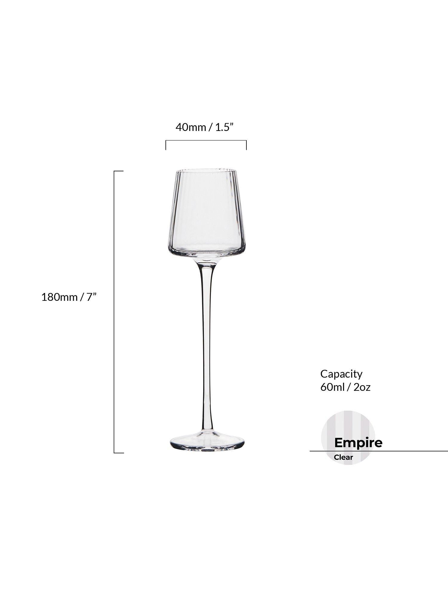 Anton Studio Designs Empire liqueur glasses set of 4 60ml (British brand)