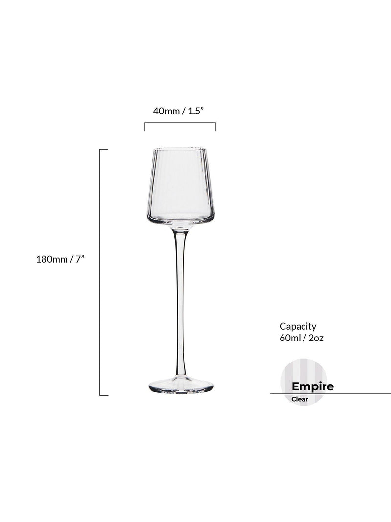 Anton Studio Designs Empire liqueur glasses set of 4 60ml (British brand)