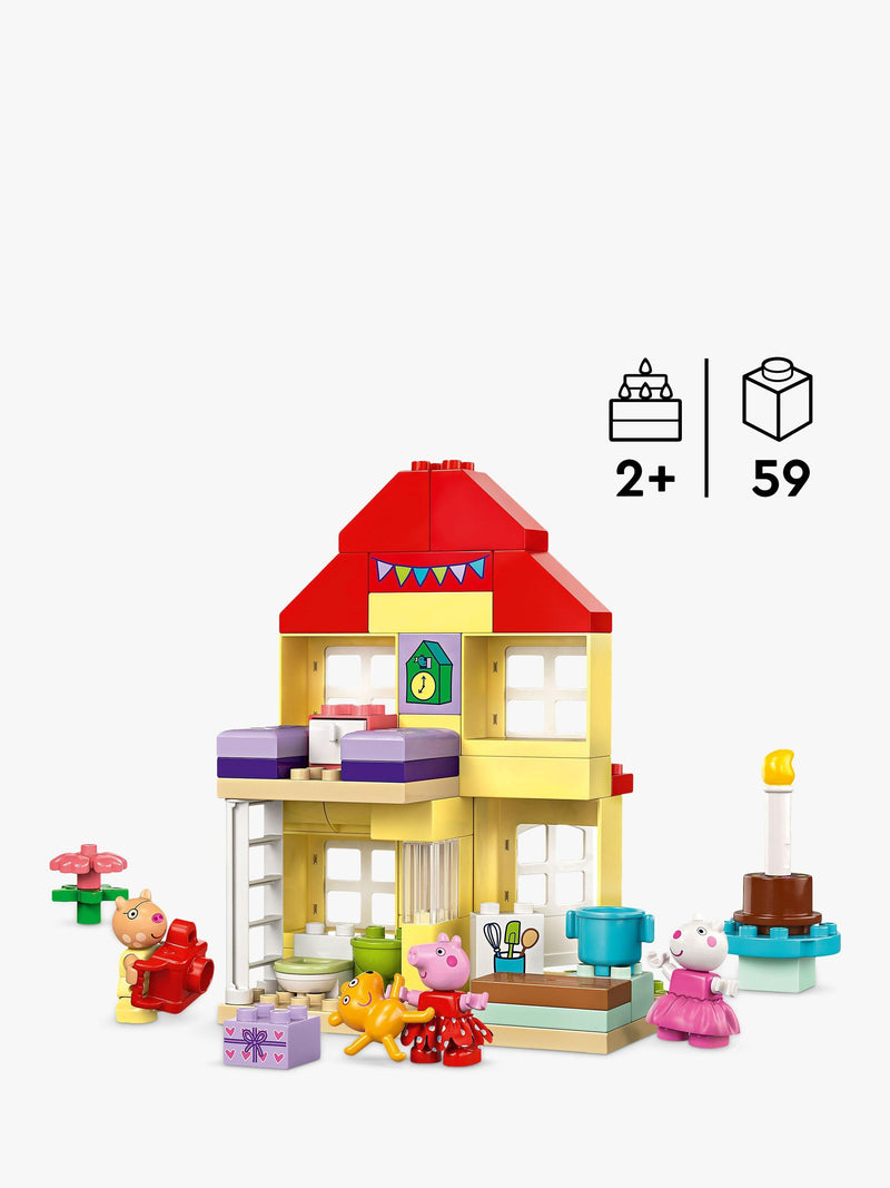 LEGO DUPLO Peppa Pig Birthday House 20+ pieces, UK version