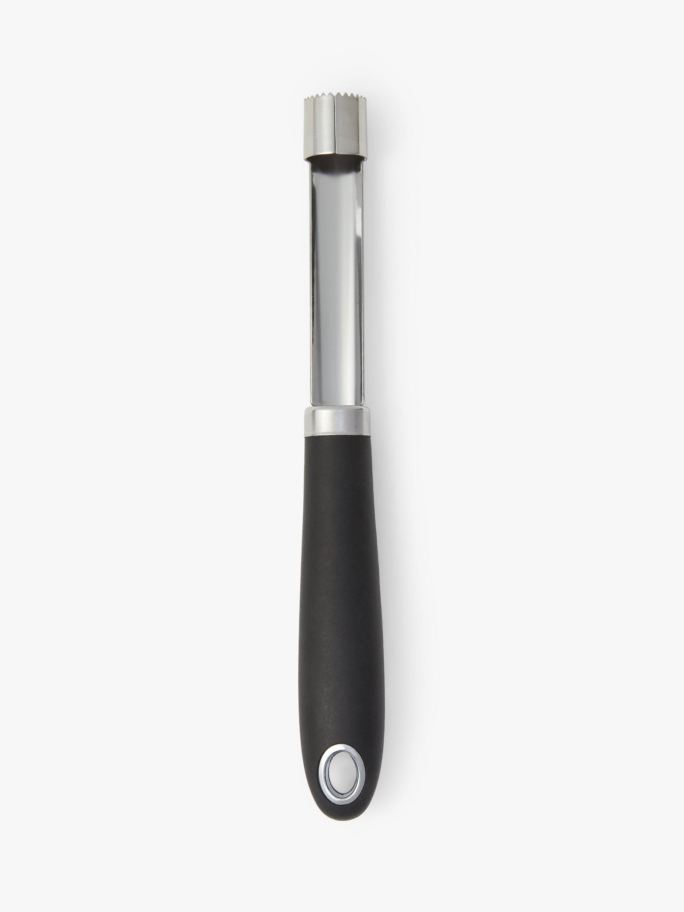 John Lewis Soft Grip Apple Corer Silver/Black, UK version