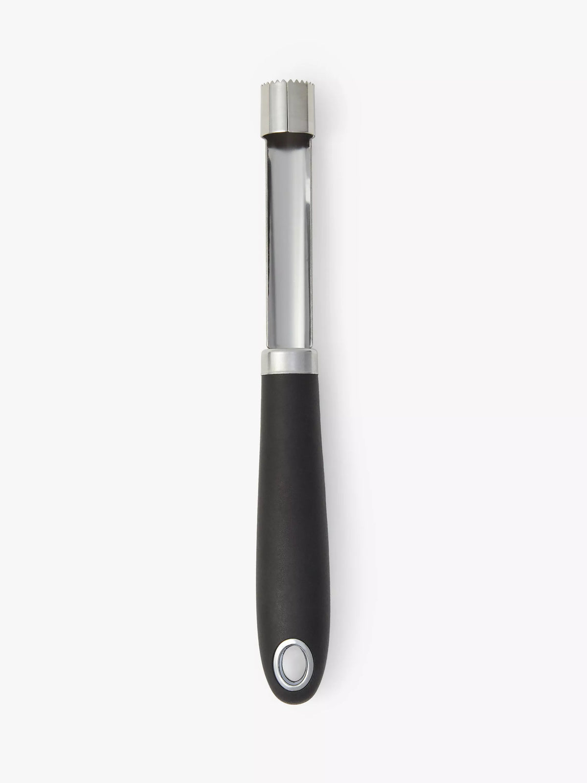 John Lewis Soft Grip Apple Corer Silver/Black, UK version