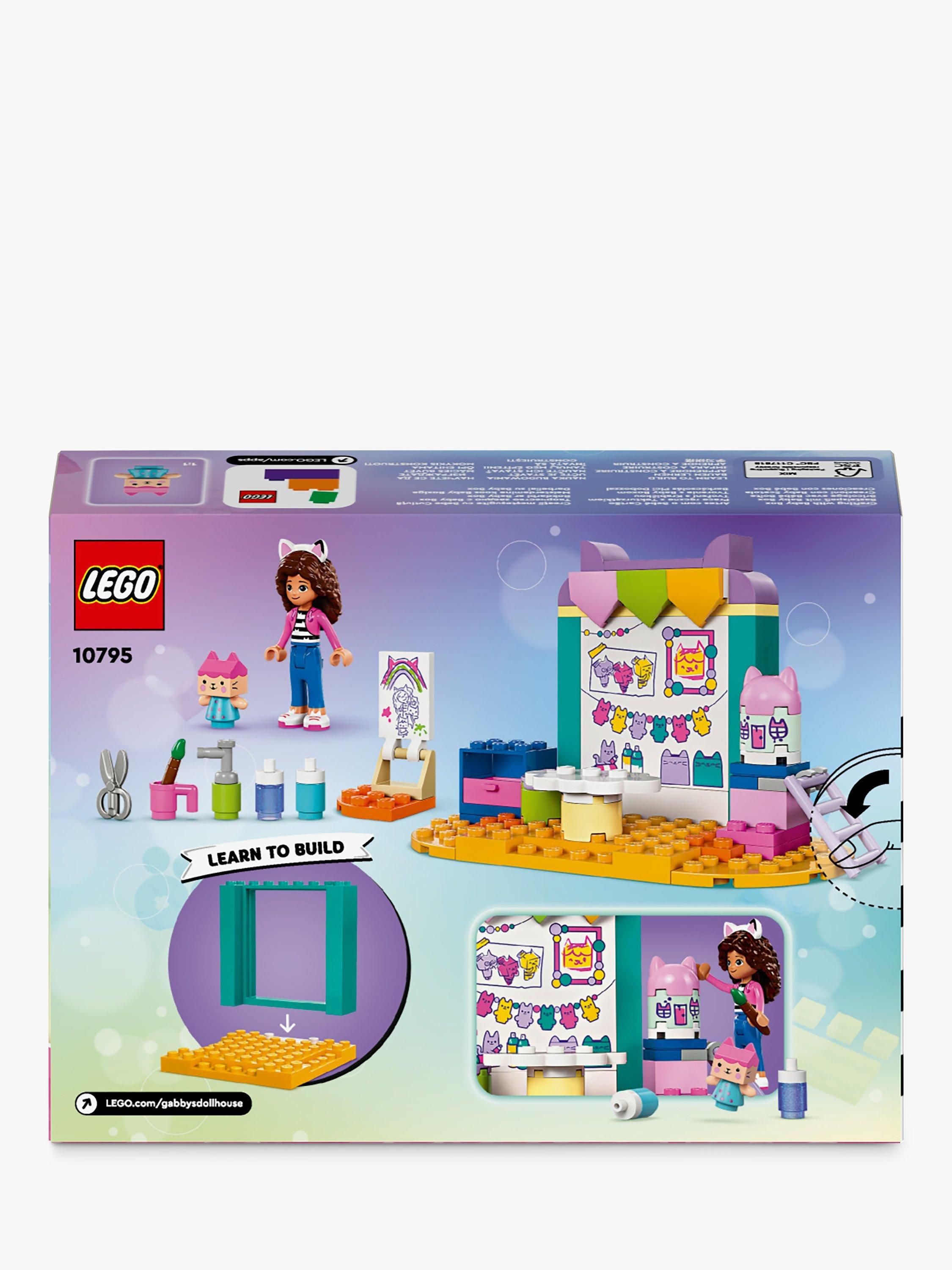 LEGO Gabby's Dollhouse Crafting Set with Baby Box, imported from the UK