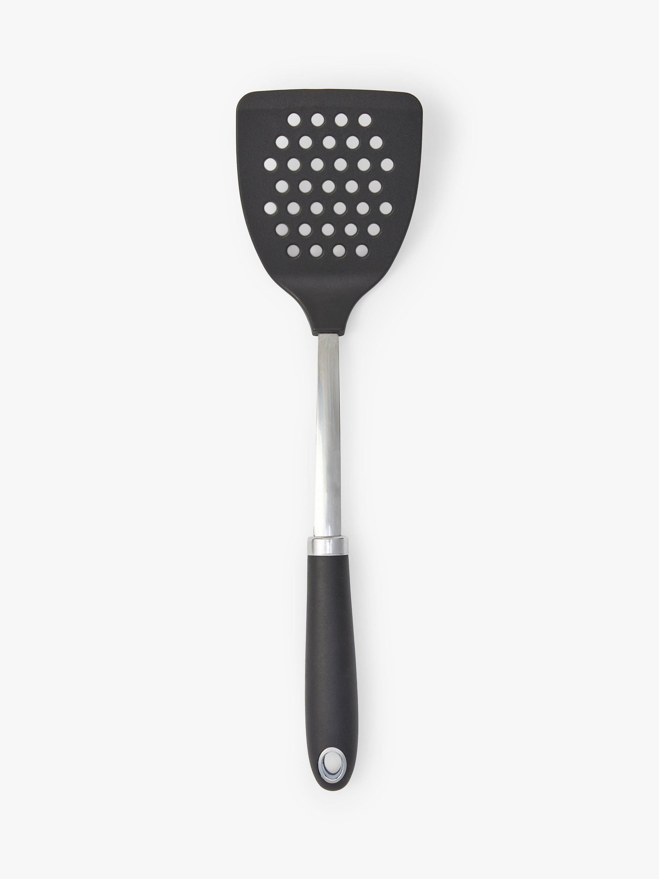 John Lewis Nylon Slotted Turner Silver Black, UK version