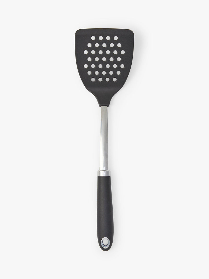 John Lewis Nylon Slotted Turner Silver Black, UK version