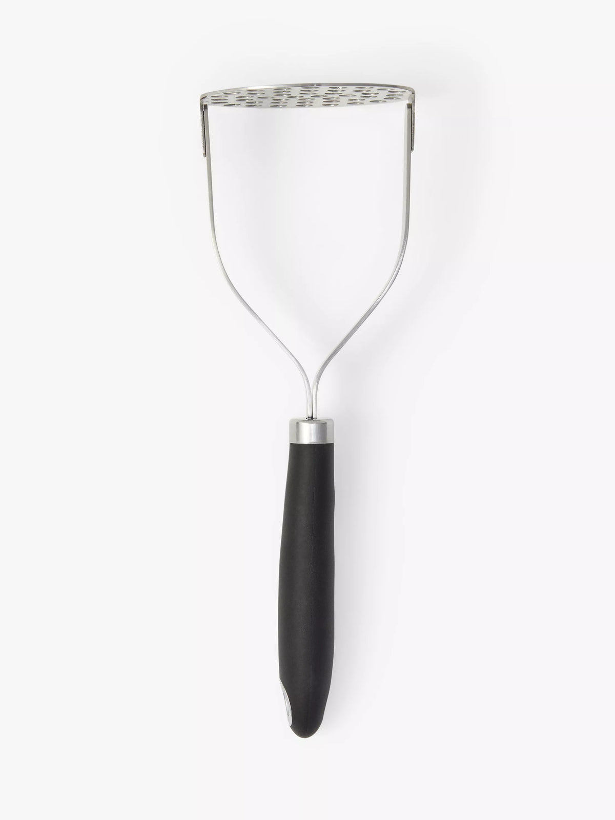 John Lewis potato masher Silver/Black, UK version