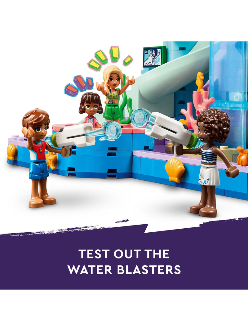 Interactive Water Park Construction Set with Character Figures