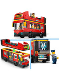 LEGO City Red Double-Decker Sightseeing Bus toy set 384 pieces (British brand)