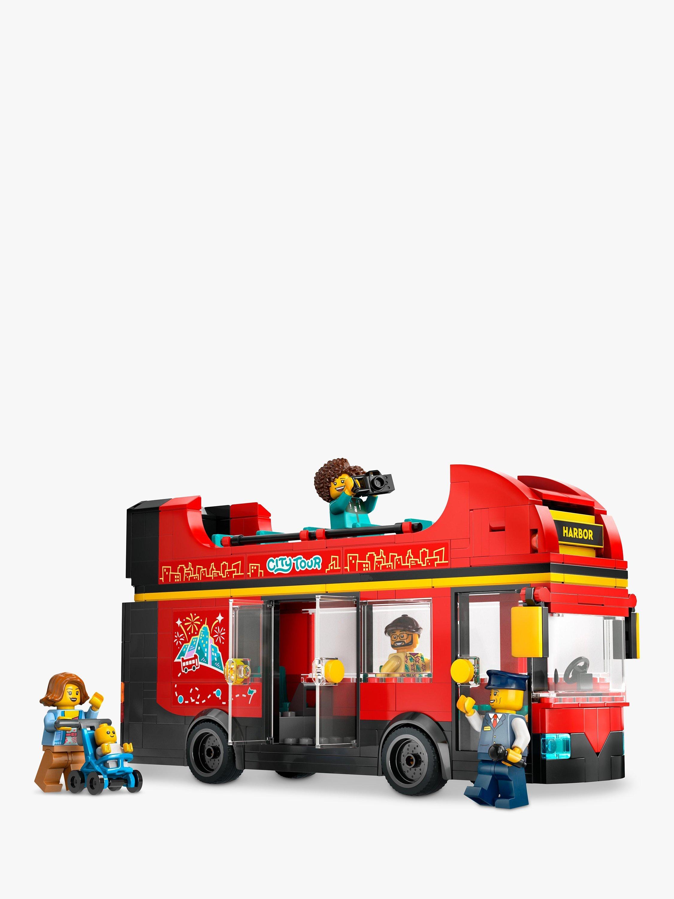 LEGO City Red Double-Decker Sightseeing Bus toy set 384 pieces (British brand)