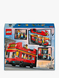 LEGO City Red Double-Decker Sightseeing Bus toy set 384 pieces (British brand)