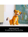LEGO adult building set with movable lion cub figure, UK version