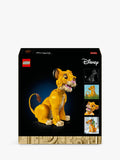 LEGO adult building set with movable lion cub figure, UK version