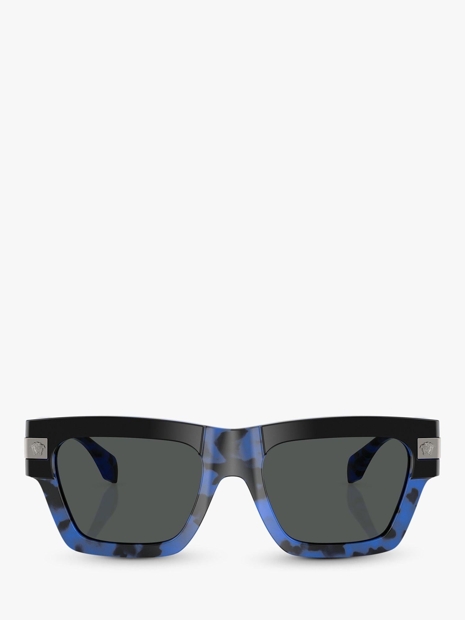 Versace square sunglasses VE4464 Havana Blue/Grey, UK version
