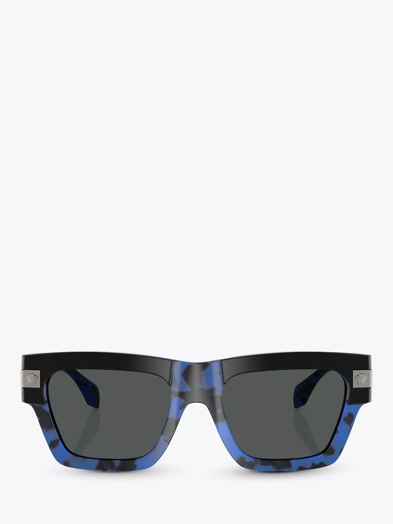 Versace square sunglasses VE4464 Havana Blue/Grey, UK version