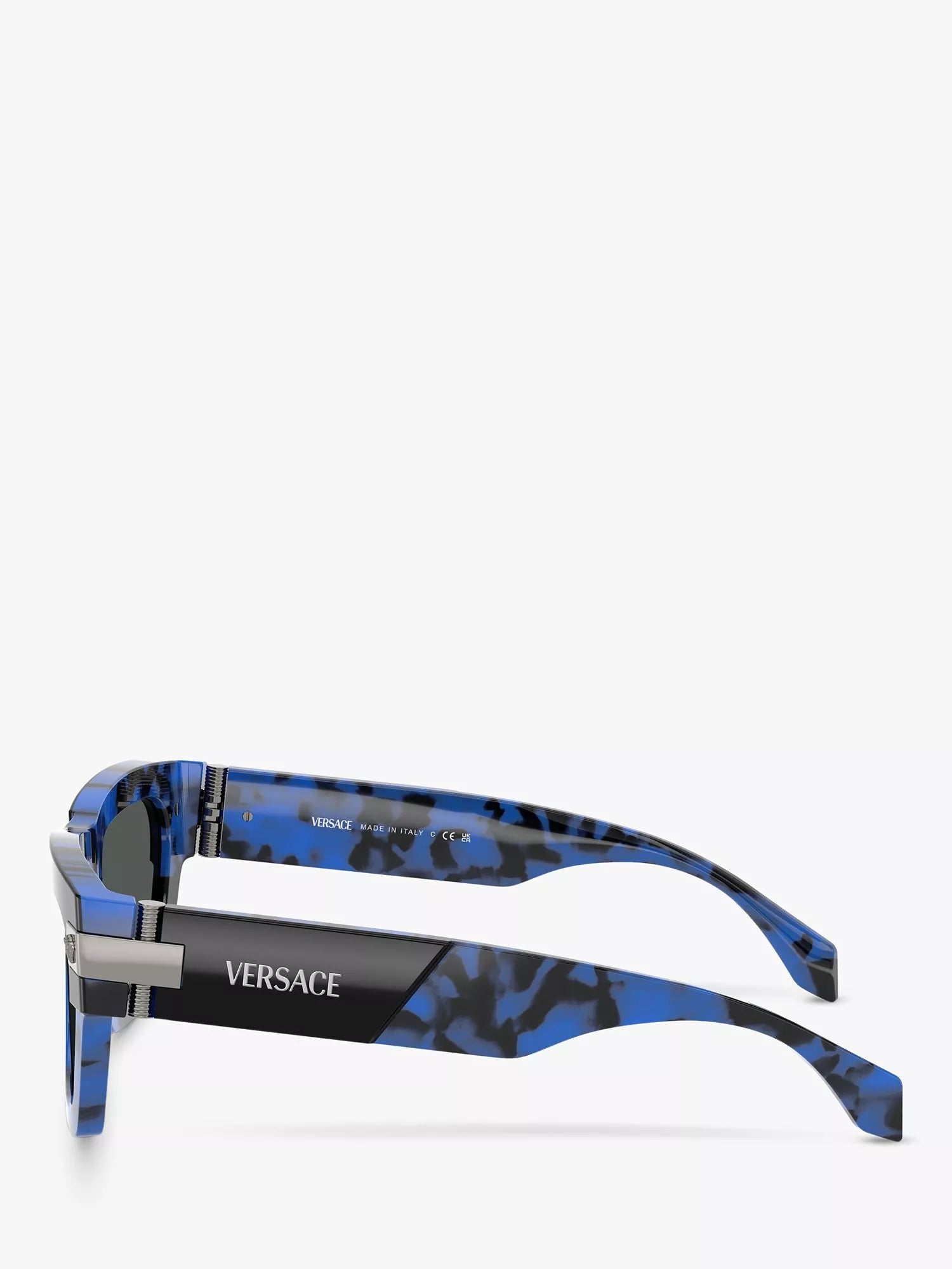 Versace square sunglasses VE4464 Havana Blue/Grey, UK version