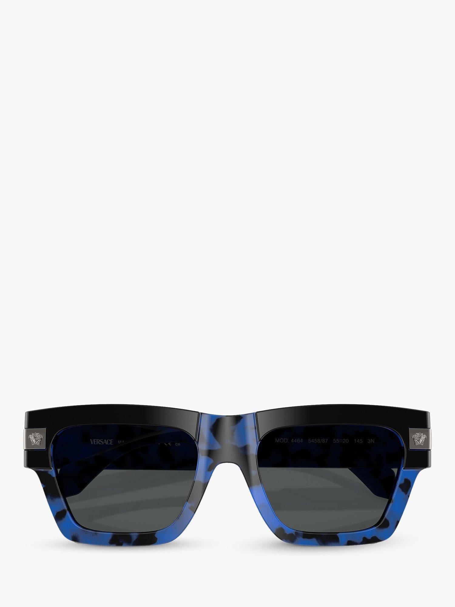Versace square sunglasses VE4464 Havana Blue/Grey, UK version