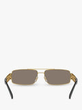 Versace men's rectangular sunglasses gold 60mm, UK version